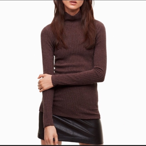 Aritzia Wilfred Free Buswell Ribbed Turtleneck - Picture 1 of 4